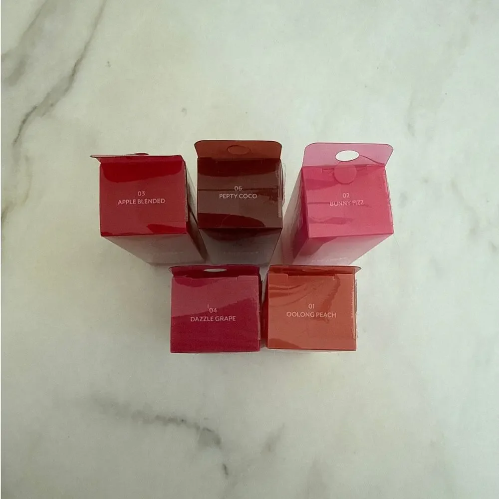 Nuse Reju Lip Gloss Bundle of 5 Shades 01, 02, 03, 04 and 06
